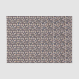 Beige Navy Western Prairie Bold Modern Floral Tissue Paper
