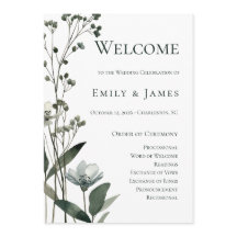 Beige Neutral Floral Wedding