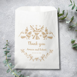 BEIGE OTOMI MEXICAN FAVOUR BAGS