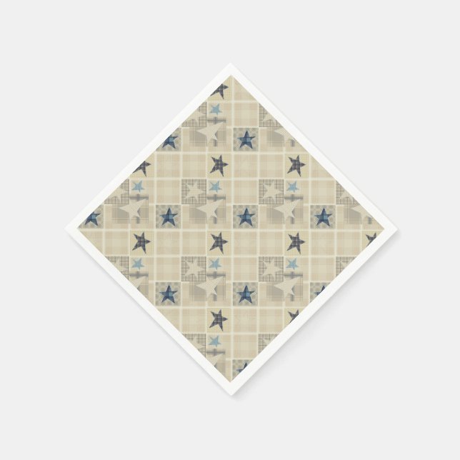 Beige patchwork napkin (Corner)