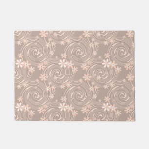 Beige pattern doormat