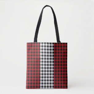 Beige Plaid Tartan Checkered Pattern Plaid Pattern Tote Bag