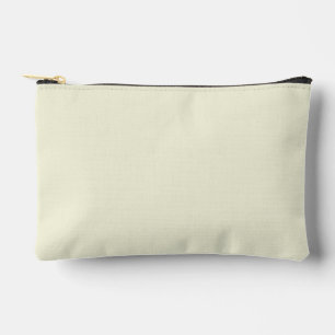 Beige Print Cut Sew Small Accessory Pouch