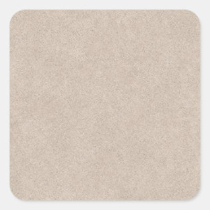 Beige Retro Custom Leather Square Sticker
