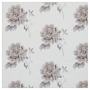 Beige rose fabric