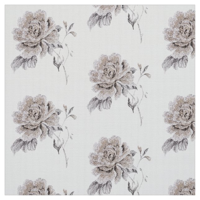 Beige rose fabric (Swatch)