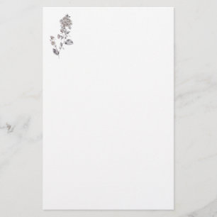 Beige rose stationery