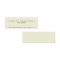 Beige Round Corner Minimalist Chubby Business Card