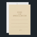 Beige Rustic My Advice To The Couple Tag<br><div class="desc">Make your guests filled with joy when they find out these cute tags asking advice for the new couple. Check our store for more invites and ideas for the wedding</div>