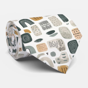 Beige & Sage Green Simple Boho Tie