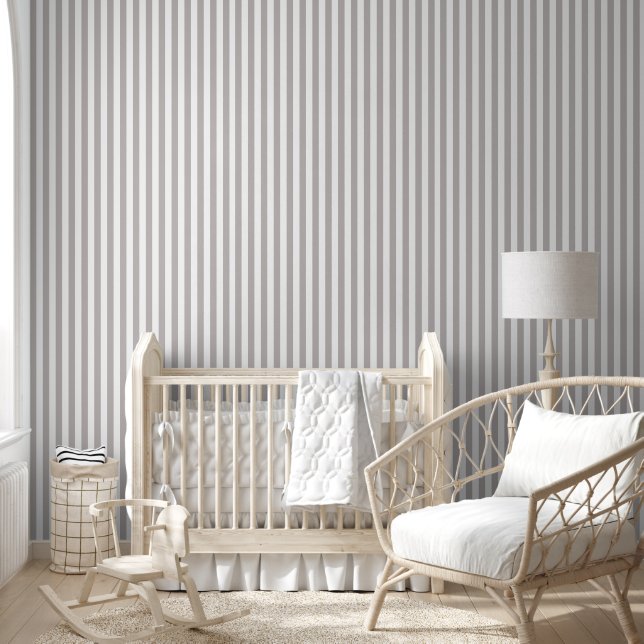 beige sand/white striped  wallpaper (Kids)