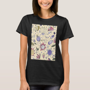 Beige Scandi Flower Ethnic Cute Autumn Fall Mix 1 T-Shirt