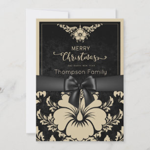 Beige script merry Christmas and a happy new year Invitation