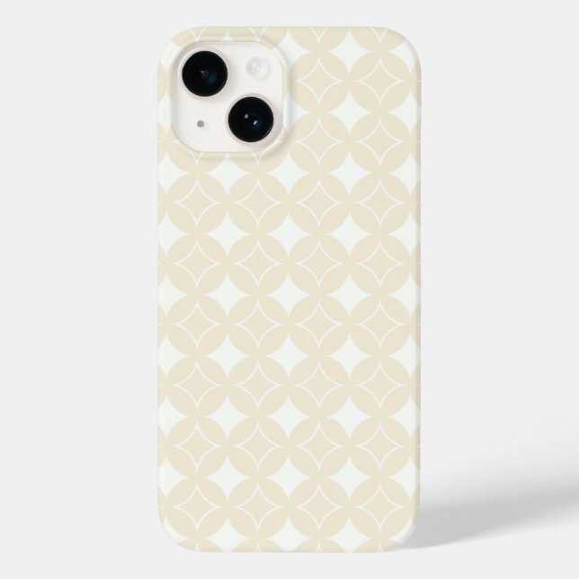 Beige shippo pattern  Case-Mate iPhone case (Back)