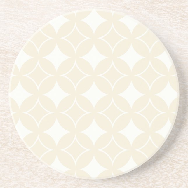 Beige shippo pattern coaster (Front)