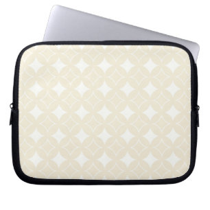 Beige shippo pattern laptop sleeve
