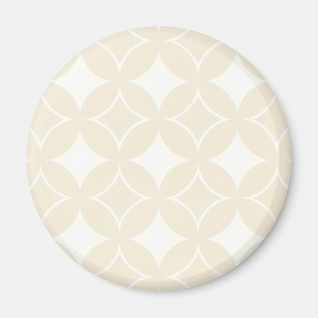 Beige shippo pattern magnet (Front)