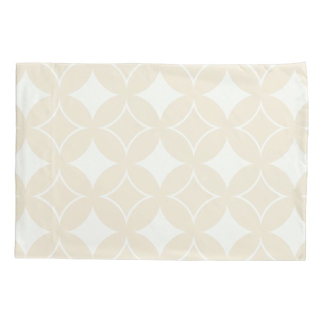 Beige shippo pattern pillowcase (Back)