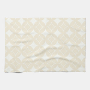 Beige shippo pattern tea towel