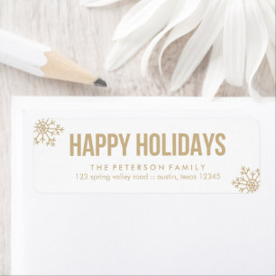 Beige Snowflake Holiday