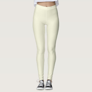  Beige (solid color)  Leggings