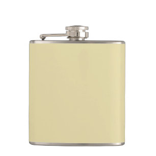 Beige (solid colour) hip flask
