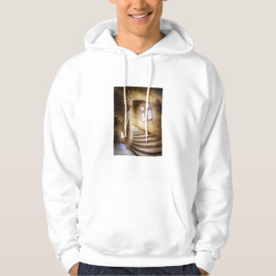 Beige spirl staircase, France Hoodie