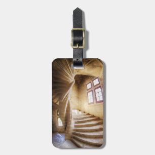 Beige spirl staircase, France Luggage Tag