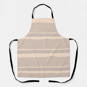 Beige Stripes Apron