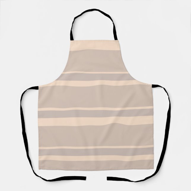 Beige Stripes Apron (Front)