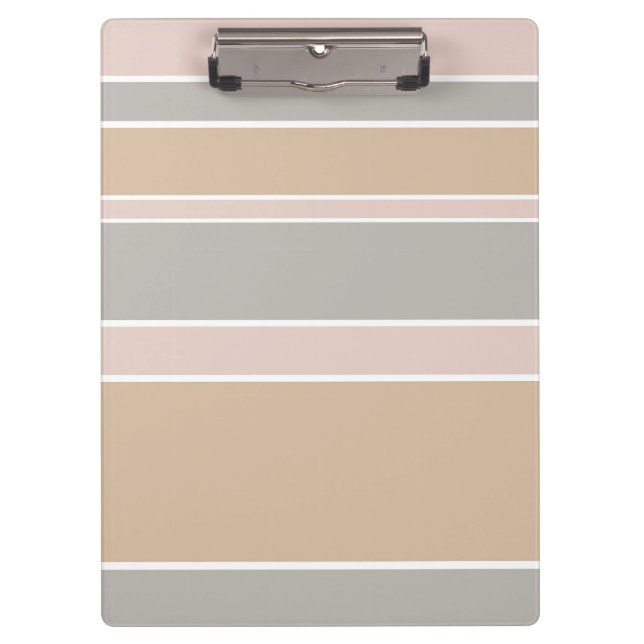 Beige stripes clipboard (Front)