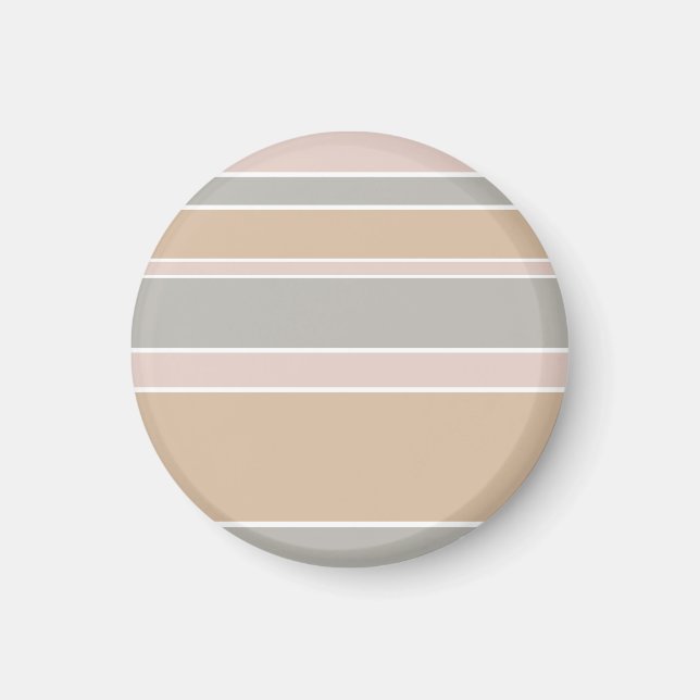 Beige stripes magnet (Front)