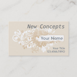 Beige Stylish, Modern & Professional Business Card