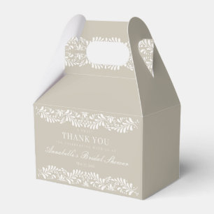 Beige Talavera Tile Fiesta Bridal Shower Dessert Favour Box