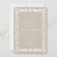 Beige Talavera Tile Spanish Fiesta Bridal Brunch