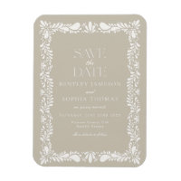 Beige Talavera Tile Spanish Fiesta Save the Date