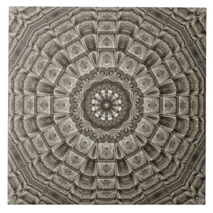 Beige Taupe Decorative Ceramic Tile