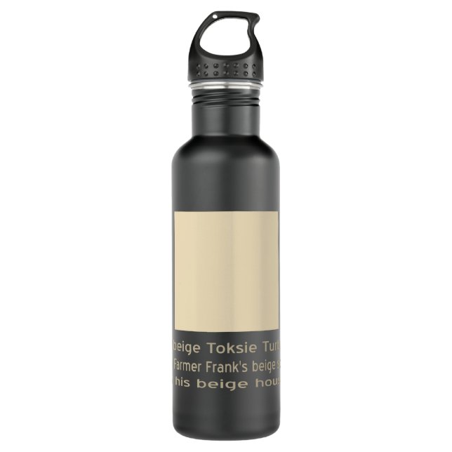 Beige Toksie Turbie on Biege 710 Ml Water Bottle (Front)