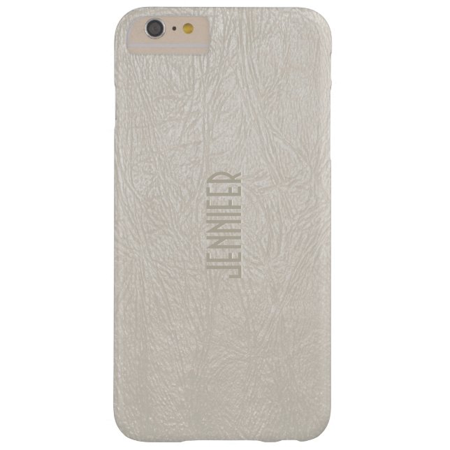 Beige Tones Faux Leather Look Case-Mate iPhone Case (Back)