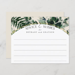 Beige watercolor Greenery foliage wedding advice