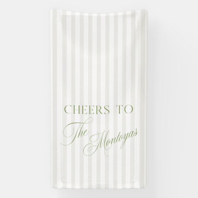 Beige Wedding Banner (Vertical)