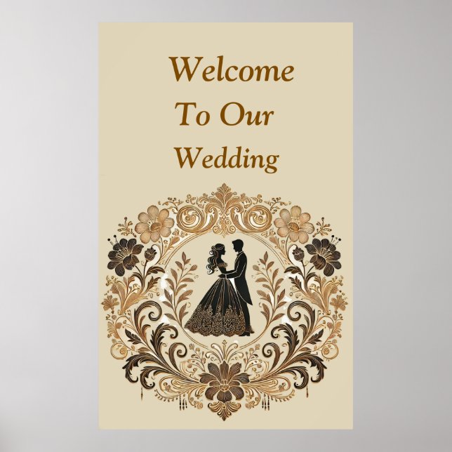 ✨ Beige Wedding Couple For Engagement Room Decor (Front)