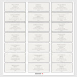 Beige Wedding Guest Address Labels<br><div class="desc">These beige wedding guest address labels are perfect for your rustic modern minimalist boho beige wedding. The design features minimal contemporary font accompanied by formal calligraphy. Keep it as is,  or choose to personalise it with your own artwork!</div>