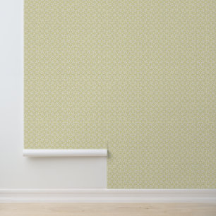 Beige white Abstract Geometric in Islamic Style Wallpaper