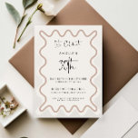 Beige White Wavy Border 30th Birthday Invitation<br><div class="desc">Designed to coordinate with our Wavy Border Collection, this modern birthday invitation features the trendy & popular wavy border in beige colour on white background. If you want to catch your guest's attention with a pop of colour on your trendy invitation, this suite is perfect for you. For more advanced...</div>