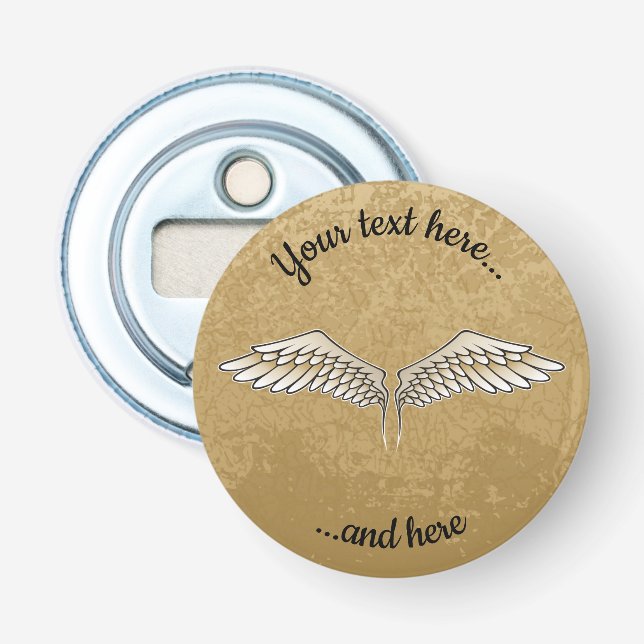 Beige Wings Bottle Opener (Front)