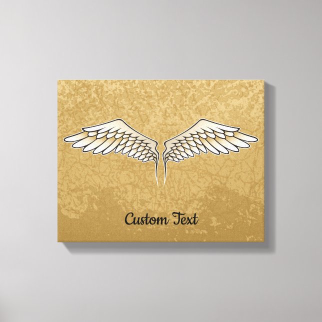 Beige Wings Canvas Print (Front)