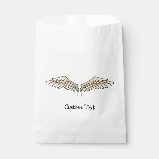 Beige Wings Favour Bag (Front)
