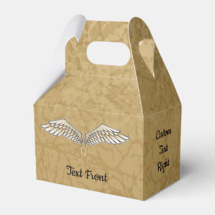 Beige Wings Favour Box