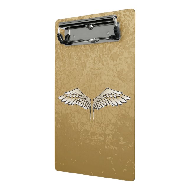 Beige wings mini clipboard (Angled2)